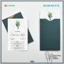 Kapalı Yeşil Zarflı Model – 1003