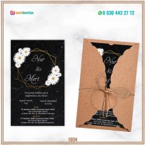 FK1034 KRAFT ZARFLI DAVETİYE MODELİ