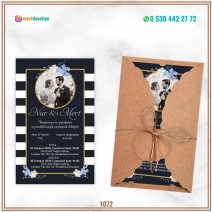 FK1072 KRAFT ZARFLI DAVETİYE MODELİ