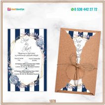 FK1078 KRAFT ZARFLI DAVETİYE MODELİ