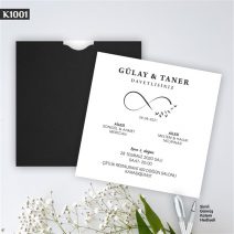 Kare Siyah Zarflı Model – K1001