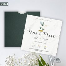 Kare Yeşil Zarflı Model – K1024